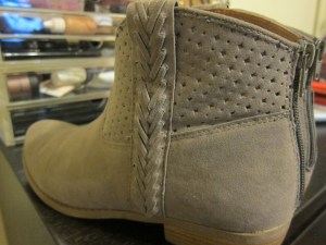 Close-up of the booties details. 