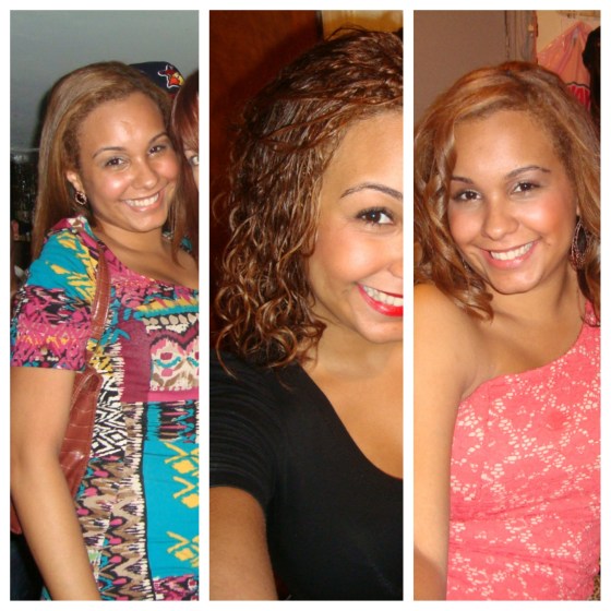 I decided to stop relacing and coloring my hair. Boy was this a hard transition! In these photos you can see the new growth at my roots and the comparison to the rest of the straight hair. My long journey began!