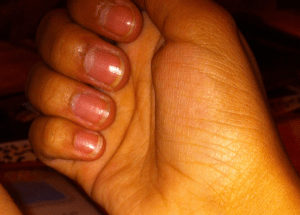 Even during a break from using the product they still retain a little length (my natural nails never even grew to this length before)