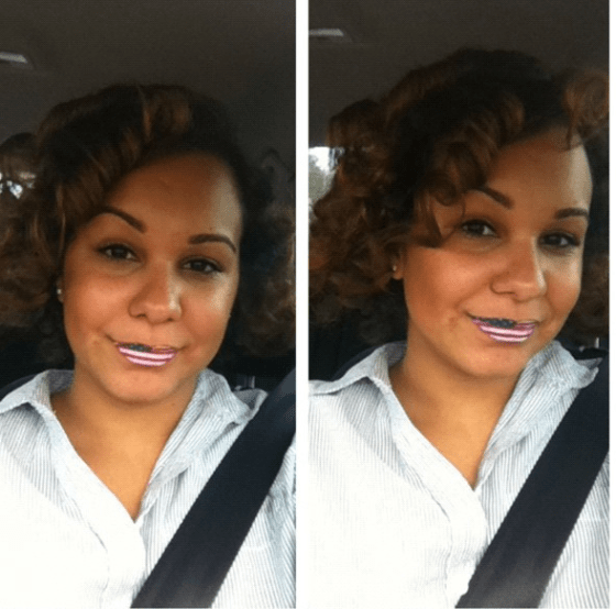 Violent Lips- Patriotic Lip Tattoo