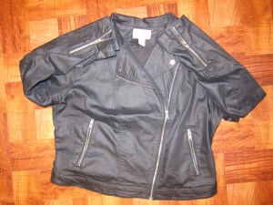 Faux Leather Jacket H&M Plus Size