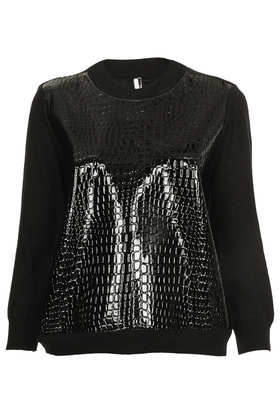 Top Shop - Knitted croc front sweater $96.00