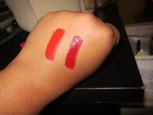 (With Flash) Left: #414 I lacque you alot Right: #413  Lacque-onic