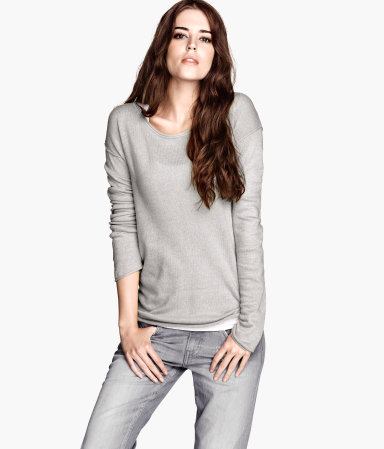 At only $12.45 on H&M Website this sweater is perfect alone or D.I.Y'ed with at home embellishments as I did on my target pullover. (See Link Above)