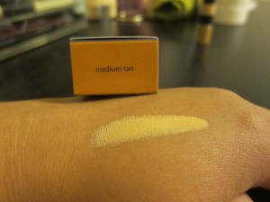 It appears a bit too light on my hands but it is perfect on my face.