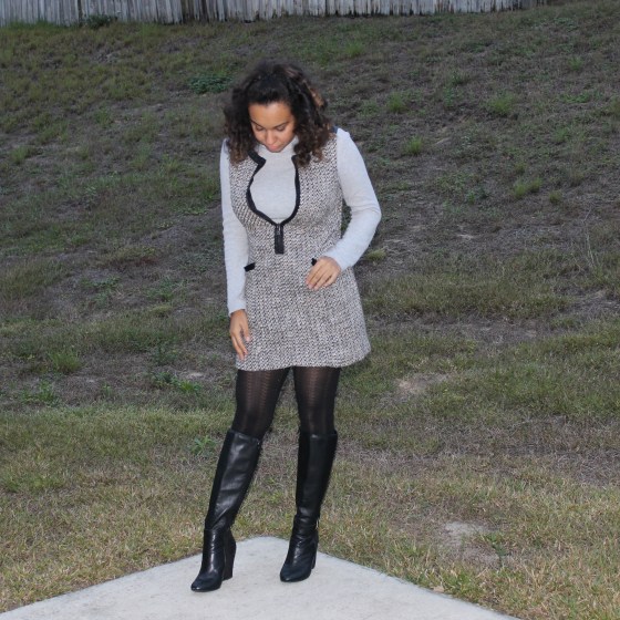 boots, knee highs, tights, target, turtle neck, leather, faux, 