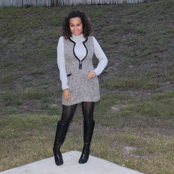 stockings, boots, fashion, knit, dress, ootd, knee-high, smile, style, trend