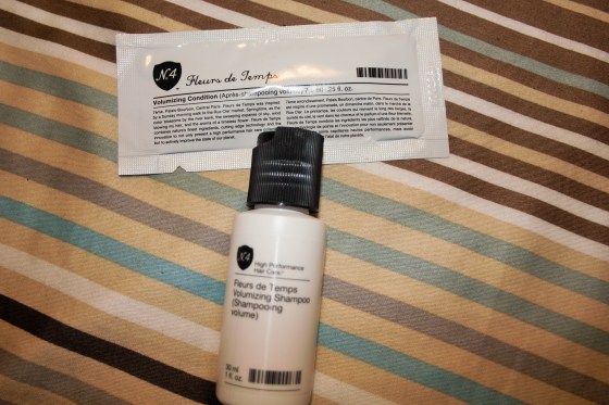 Number 4 high performance hair care Volumizing shampoo and conditioner. This Formula is said to  Gently cleanse and purifies while enhancing hair volume. Color Protecting, Anti-Aging, Sulfate & Sodium Chloride free.The Conditioner is a  Lightweight formula which gives amplified volume, shine and endless body. Adds weightless moisture and body without weighing hair down.