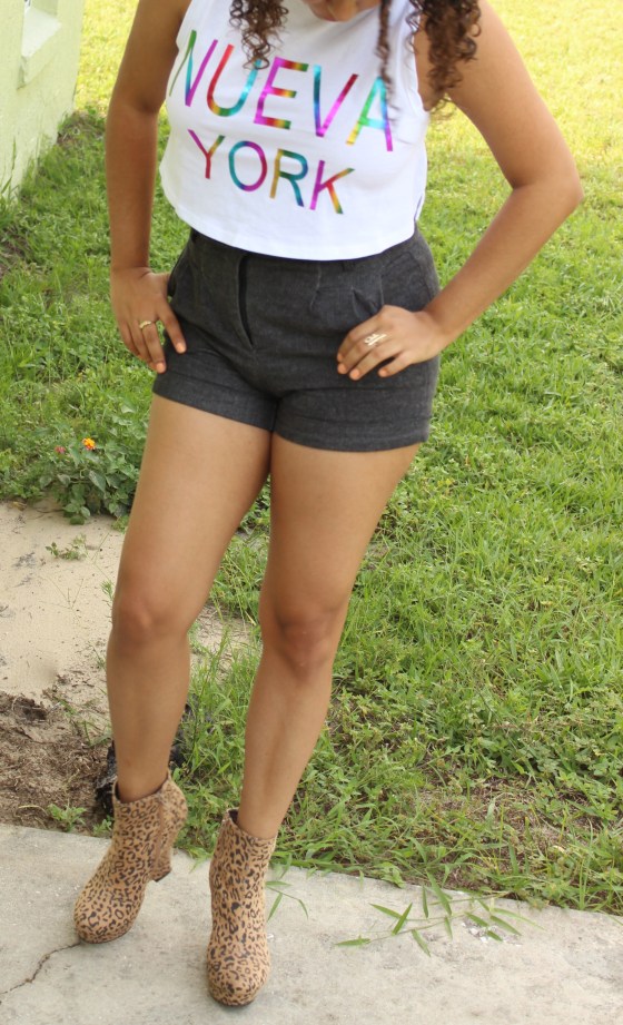 blog, new york, nasty gal, nueva york, crop top, fashion, leopard, boots