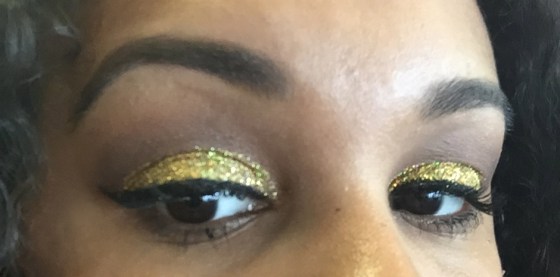 urban decay, nyx, glitter, pigment, cat eye, glitter glue, ucf, college, football, makeup