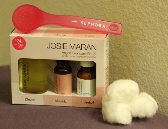 josie maran, argan skincare ritual,
