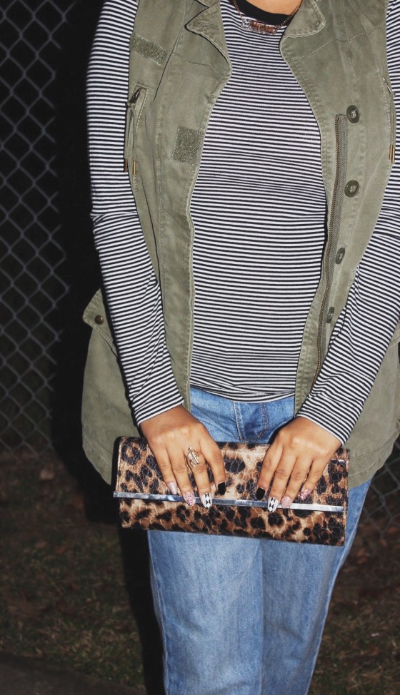 ootd, aldo, casual, stripes h&m, utility vest, boyfriend jeans, lace up booties