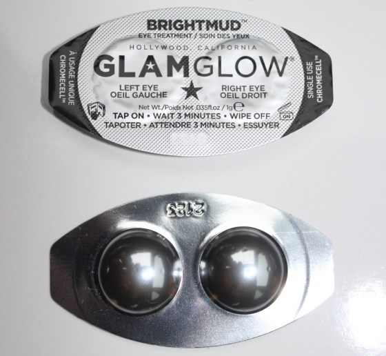 glam glow, bright mud, eye mask, beauty